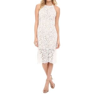 Keepsake Ivory Lace midi bodycon Dress Size XS